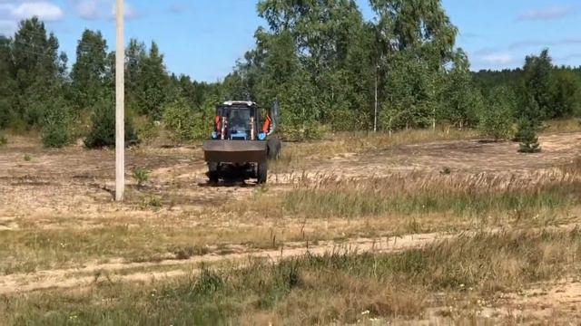 Лесовоз из полноприводного прицепа АРМАДА на базе МТЗ 82 (Небольшой форвардер) смотреть онлайн