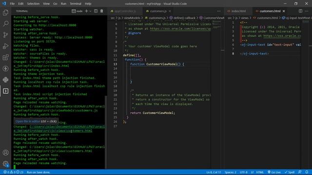 Oracle JET (v11) - Lesson 2 - Part 1 - Create a Form with OJET Inputs (oj-input-text) смотреть онлайн