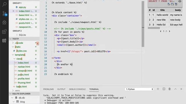 flask sqlalchemy delete an entry смотреть онлайн