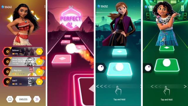 Moana vs Encanto Isabela vs Frozen Anna vs Encanto Mirabel - Tiles Hop! How Far I'll Go смотреть онлайн