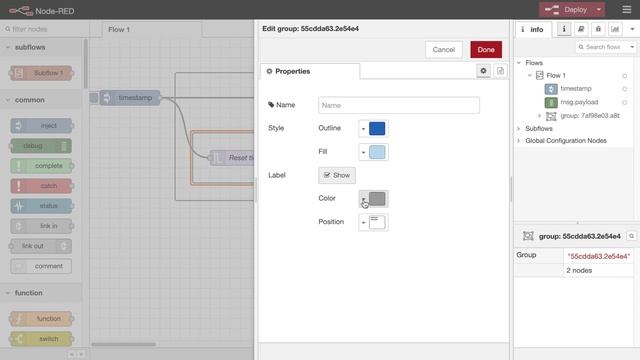 Grouping Nodes (1.1.0+) - Node-RED Essentials смотреть онлайн