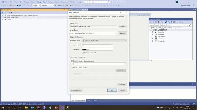 How to connect Visual Studio 2019 and SQL Server Management Studio : Step by Step Explanation смотреть онлайн