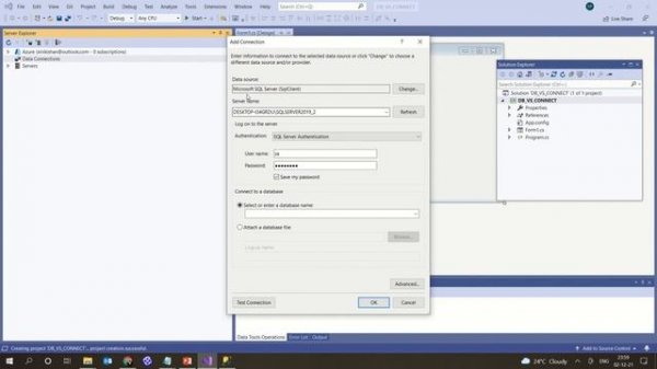 How to connect Visual Studio 2019 and SQL Server Management Studio : Step by Step Explanation