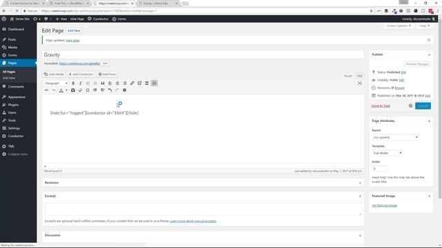 How to display form entries to logged in WordPress users only смотреть онлайн