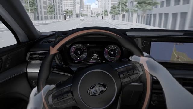 Kia K5 | Система предотвращения выезда из полосы движения смотреть онлайн