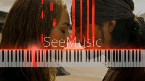 Piano Tutorial/ Marry me - Will and Elizabeth theme/ Pirates of the Carribean 3 ( SYNTHESIA  )