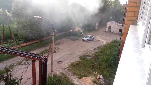 Пожар в Егорьевске ул.Набережная.дом-5.часть 1. смотреть онлайн