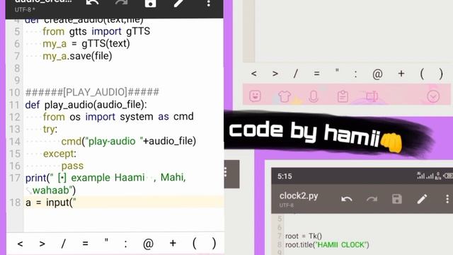 how to create text speaker code in python script || name speaker code termux | @Hamiiworld смотреть онлайн