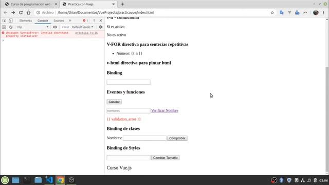 Vue Super Básico 018 - Binding de Styles en Vue смотреть онлайн