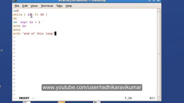 Unix: While Loop in shell scripting смотреть онлайн