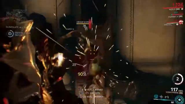 Warframe-Killing with Soma prime montage смотреть онлайн