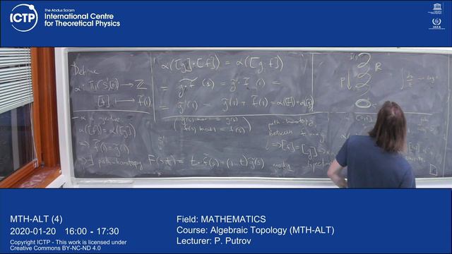 Algebraic Topology (MTH-ALT) Lecture 4 смотреть онлайн