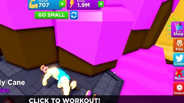 FIQUEI SUPER FORTE E GIGANTE PUXANDO PESO NO ROBLOX! (Super Strong Simulator) смотреть онлайн
