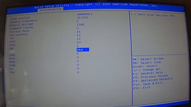 тайминги оперативной памяти DDR3 на HUANANZHI X99 TF X99  XEON E5 2678 V3