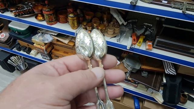 Серебряные ложки , до , и после чистки . Позолоту чищу аккуратно . смотреть онлайн
