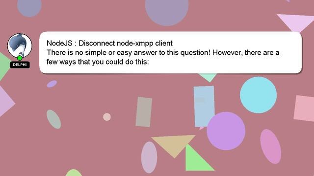 NodeJS : Disconnect node-xmpp client смотреть онлайн