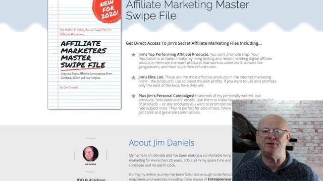 2019 2020 Affiliate Marketing Master Swipe File With Big Bonuses Jim Daniels смотреть онлайн