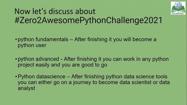 #zero2AwesomePythonChallenge2021 complete python to become professional python developer смотреть онлайн