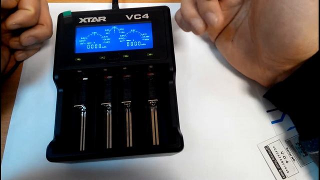 Универсальное зарядное устройство XTAR VC4 для Li-ion, Ni-MH, Ni-CD, IMR, INR, ICR аккумуляторов! смотреть онлайн