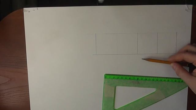 Развертка куба.  Урок 8. (Часть2. ПРОЕКЦИОННОЕ ЧЕРЧЕНИЕ)