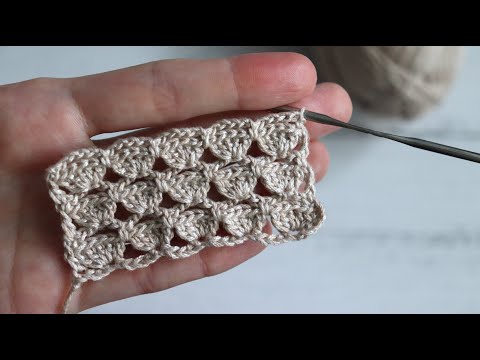 ПРОСТОЙ узор крючком. Мастер-класс смотреть онлайн