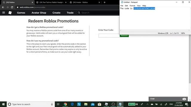 [PROMO CODE] How to get the Teal Techno Rabbit Headphones (ROBLOX) смотреть онлайн