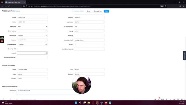 Zoho CRM Tutorial: How to create a new lead in Zoho CRM? смотреть онлайн