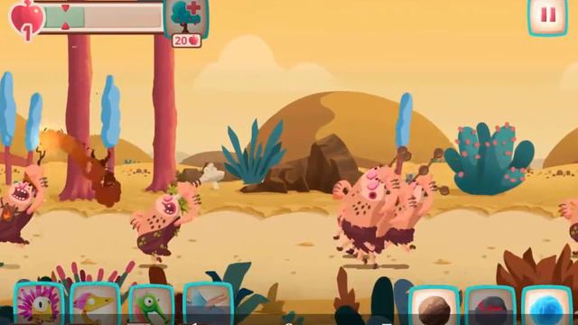 Динозавры против людей  в-Dino Bash