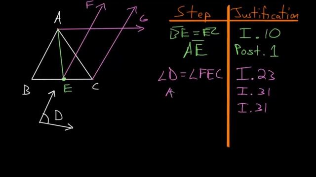 Euclid's Elements Book 1: Proposition 42, Constructing a Parallelogram смотреть онлайн
