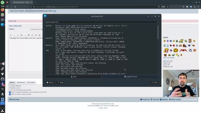 Adding Quick System Info to a MX Forum Help or Support Forum Post смотреть онлайн