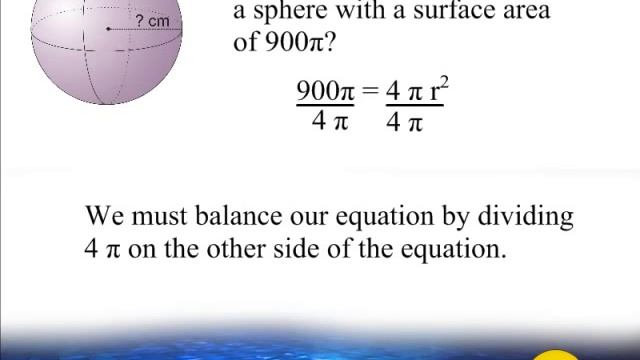 Finding The Radius Length Of A Sphere Using Algebra смотреть онлайн