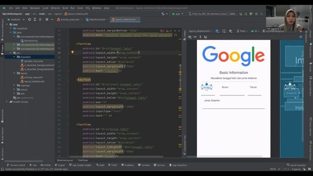 Relative Layout Kotlin by Rizki agustina смотреть онлайн
