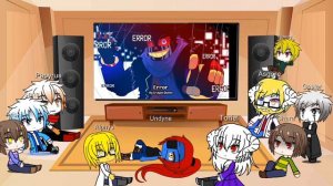 Undertale react to Villain Sans Squad opening