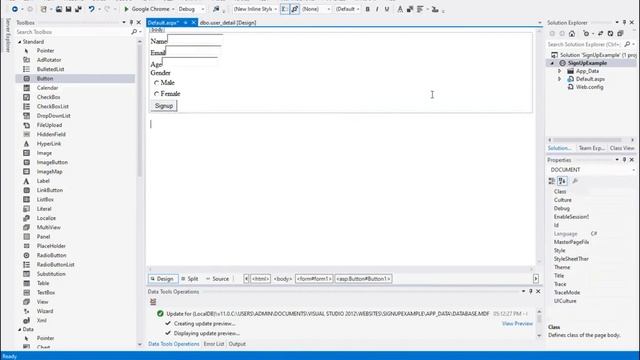 ASP.NET - SQLDatasource Insert command | SQL Datasource control | Signup Page using SQLDatasource смотреть онлайн