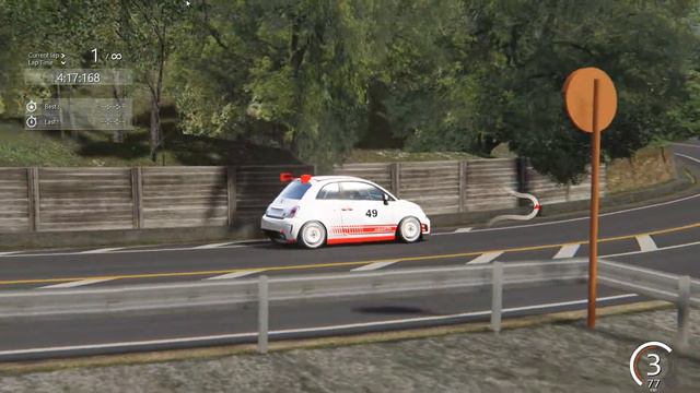 Assetto Corsa Abarth 500 C-121 Drift смотреть онлайн