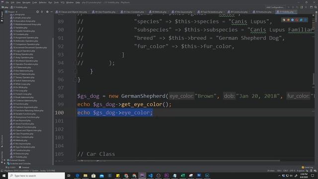 Visibility Modifiers - PHP - P51 смотреть онлайн