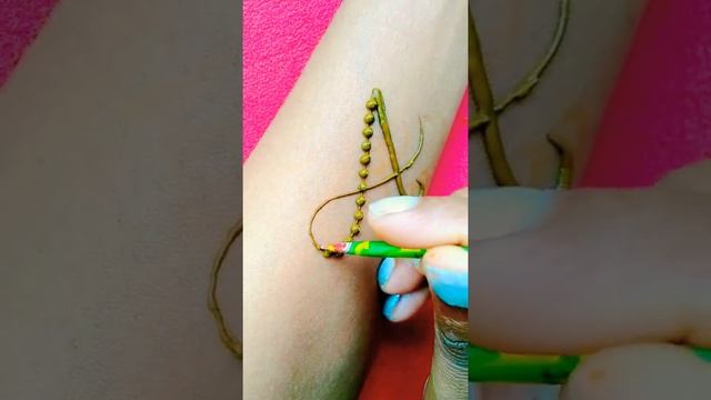 A Letter Henna Tattoo✨ #shorts #youtubeshorts