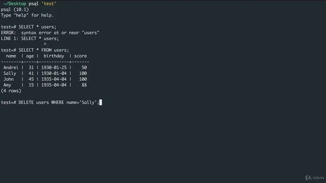 26.10. SQL Delete From + Drop Table смотреть онлайн