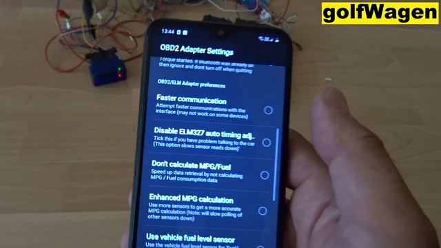 ELM327 obd adapter connect to engine ECU смотреть онлайн