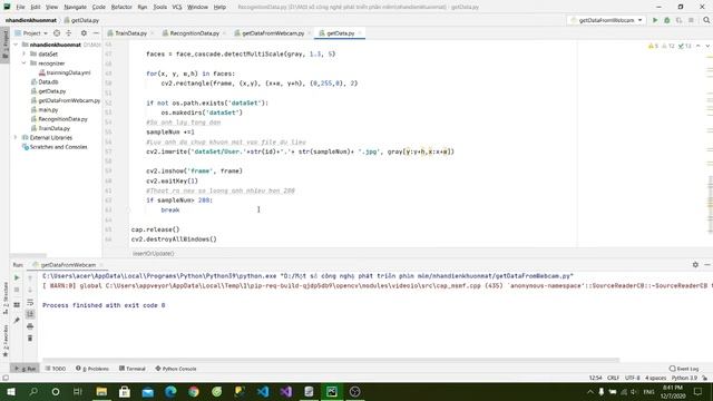 NHẬN DIỆN KHUÔN MẶT TRÊN PYTHON VỚI OPENCV смотреть онлайн