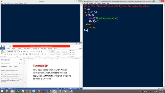Tutorial #24 - Python Recursive Function смотреть онлайн