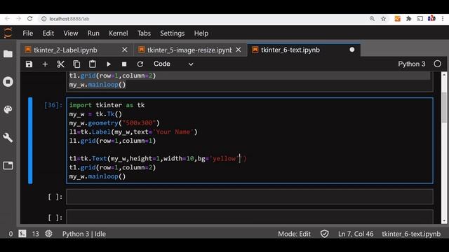 Tkinter Text style & to read input & display text on click event of button by get() & set() methods смотреть онлайн