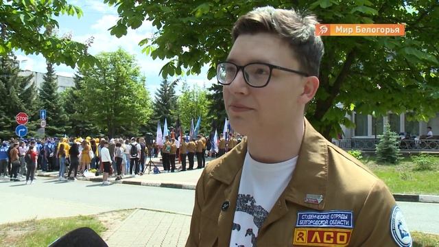 Открытие 3-го семестра студотрядов в БГТУ смотреть онлайн