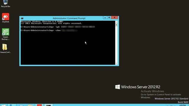 Activate Microsoft Windows Server 2012r2 KMS server CMD , Command Prompt смотреть онлайн