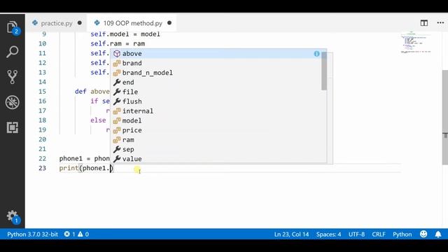 OOP Instance Method || Python tutorial смотреть онлайн
