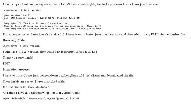 Ubuntu: Install java in a linux server without admin rights смотреть онлайн