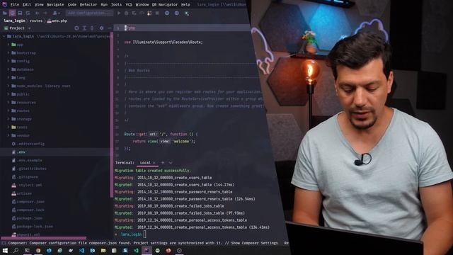 Laravel authentication - login and registration with email verification and password reset смотреть онлайн