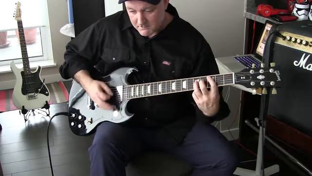 Gibson SG Standard T Ebony Chrome Drop C# смотреть онлайн