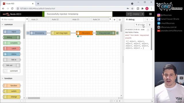 Entendendo o nó MySQL [Node-Red] - Curso de Node - Aula 25 смотреть онлайн