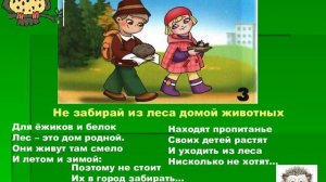Правила поведение в природе-в лесу(презентация для детей)